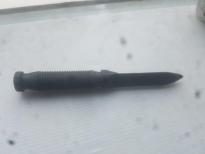 einseitige Klinge pinshape Kohlenstoff Faser Messer 3d print model - Mito3D