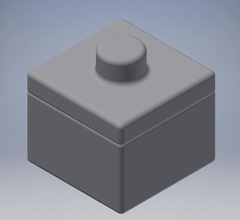 küçük kutu kapağı pinshape kutusu 3d print model - Mito3D