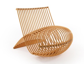 4 set chairs pinshape chair 3d print model - Mito3D