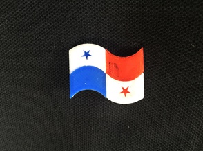 panamá bandera pinshape panam 3d print model - Mito3D