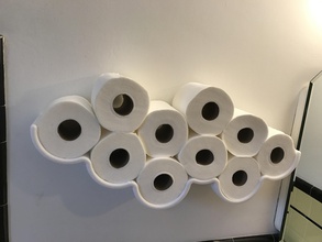 tp sky mount pinshape cloud-storage very-important-papers toilet-paper 3d print model - Mito3D
