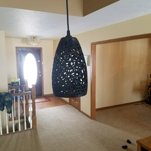 voronoi hanging lamp shade pinshape moderno elegante ikeahack ikea lustre suspensão decoração casa diy abajur lâmpada sombra design 3d print model - Mito3D