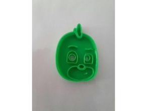 gecko pj masque coupeur biscuit pinshape témoins cookiecutter pjmask 3d print model - Mito3D
