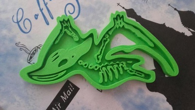 pterodactilo kurabiye kalıbı pinshape dinozor çerez kesici 3d print model - Mito3D