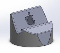 iphone 5 5s dock pinshape stand 3d print model - Mito3D