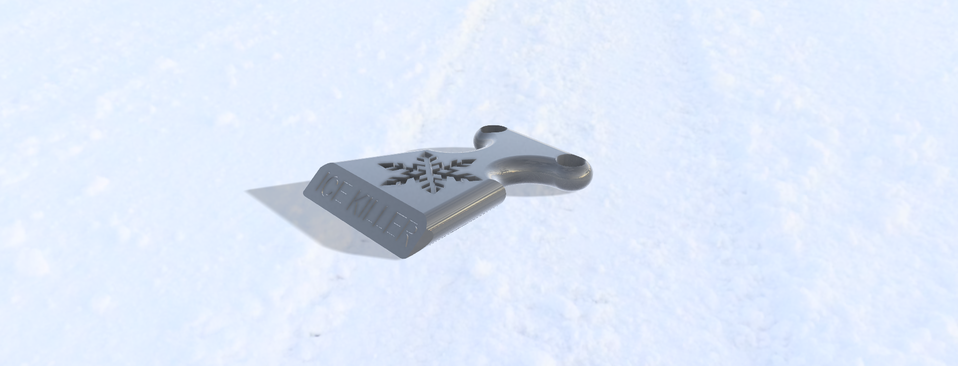 ice scrapper pinshape ice-scraper 3D print model - Mito3D