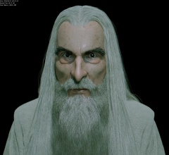 saruman white pinshape ring lee christopher movie two-towers lord-of-the-rings wizard magic 3d print model - Mito3D