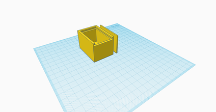 box sliding lid pinshape sliding-box 3d print model - Mito3D
