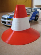 traffic cone rc car office races pinshape 3d-design 3d print model - Mito3D