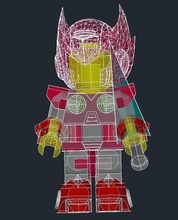 megaman lego pinshape 3d-design 3d print model - Mito3D