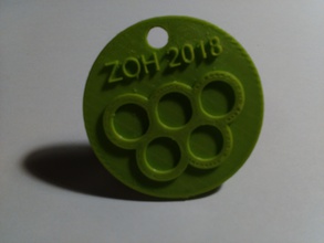 médaille d'enfants pinshape jeux olympiques 3d print model - Mito3D