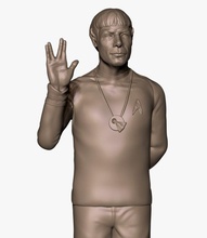 spock leonard nimoy sculpter figurine pinshape makexl phrozen dlp sla leonardnimoy scifi treky zbrush l'entreprise startrek 3d print model - Mito3D