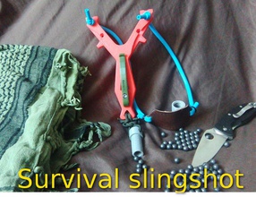 survival slingshot pinshape 3d-design 3d print model - Mito3D