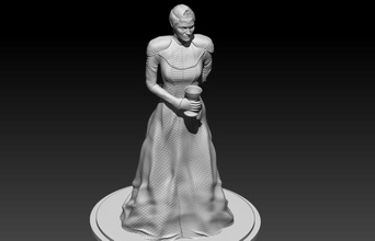 cersei lannister pinshape ferro trono rainha mulher jogo tronos game thrones 3d print model - Mito3D