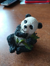 panda dokulu pinshape art pet hayvan miniture 3d print model - Mito3D