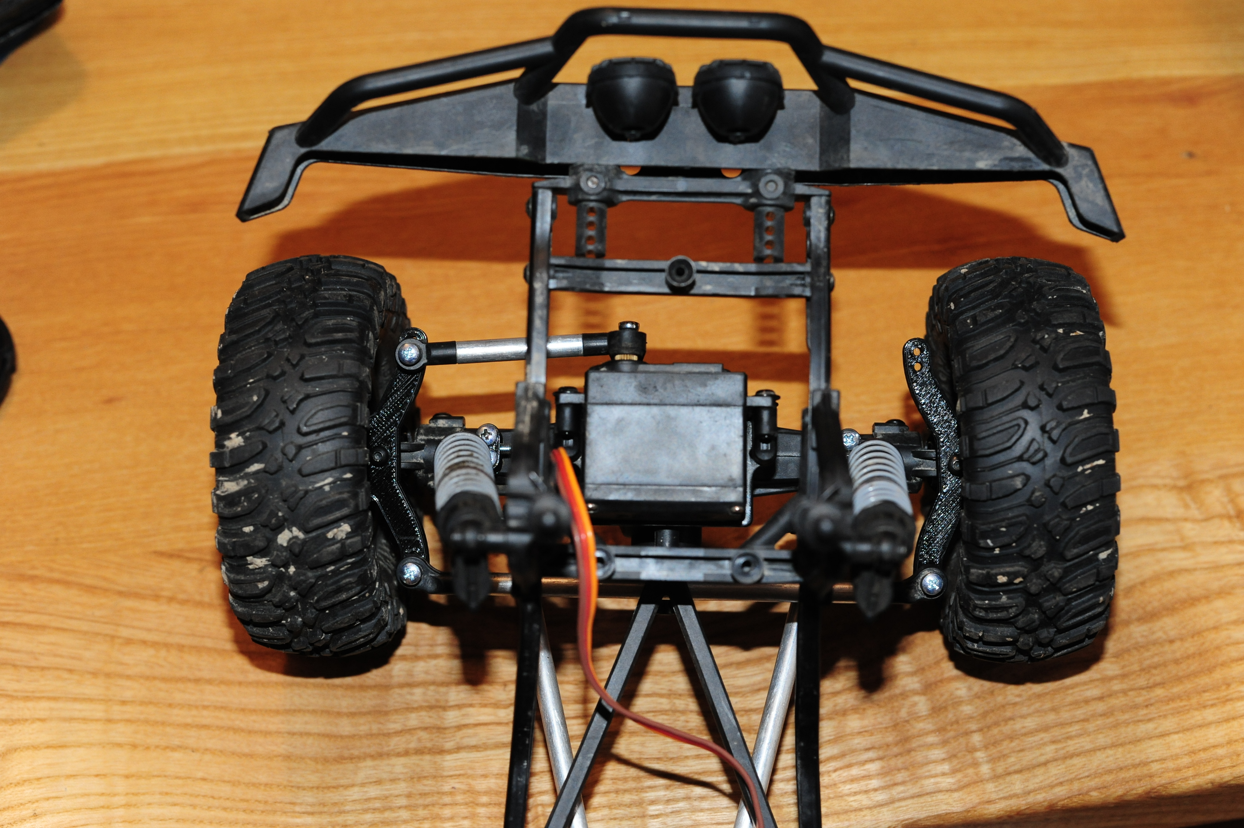scx10 bta eje dirección pinshape mejorar ackerman tunning personalizado volante scx 3D print model - Mito3D