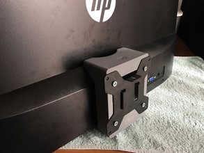hp 22es monitor adattatore vesa 75mm pinshape l'adattatore 3d print model - Mito3D