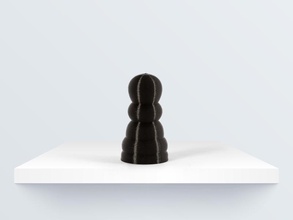 peão pinshape xadrez peça pe 3d print model - Mito3D