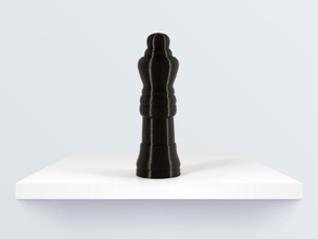 queen pinshape chess-piece dama chess ajedrez 3d print model - Mito3D