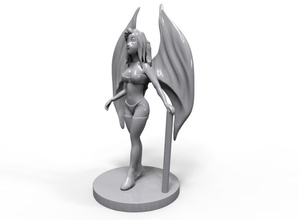 menina anime pinshape figurine arte personagem garota anme 3d print model - Mito3D