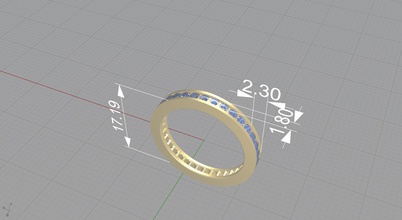 american alliance complete tour pinshape jewellry ring 3d print model - Mito3D