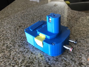ryobi batería adaptador ca pinshape alimentación 3d print model - Mito3D