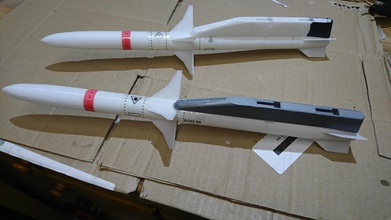 freewing 16 70mm 1 12 agm 88 fusée support pinshape missile 3d print model - Mito3D