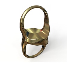 siamese almas anel pinshape jóias moda engajamento casamento 3d print model - Mito3D