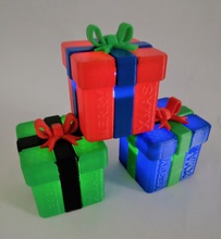 xmas gift box Farbe Anpassung pinshape 3d design 3d print model - Mito3D