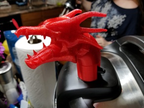 instant pot steam dragon pinshape Atmung ip smart lux duo ventures vent Dampf Druck Herd Topf 3d print model - Mito3D