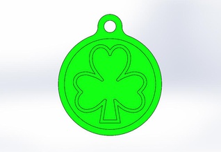 key chain-irish symbol-style 2 pinshape iss2 3d print model - Mito3D