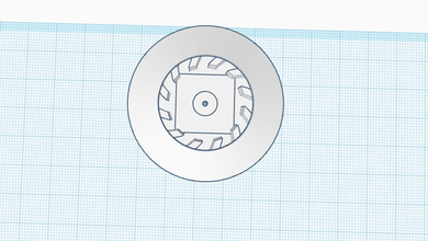 prototype - vacuum impeller pinshape fan 3d print model - Mito3D