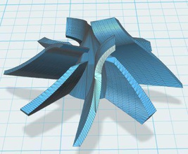 turbine pinshape roue turbines enginieer pompe 3d print model - Mito3D