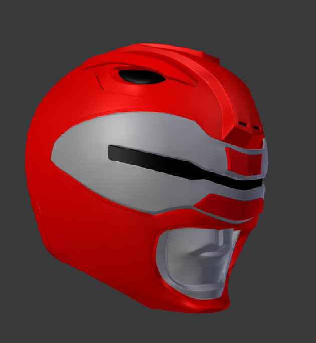 power rangers Film red ranger Helm scanner pinshape cosplayerin rot cosplay mmpr 3D print model - Mito3D