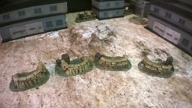 campo batalla sacos arena fortificaciones pinshape wargame terreno paisaje 3d print model - Mito3D