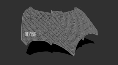 batman jl emblema cosplay impresión 3d modelo pinshape justicia liga dc 3d print model - Mito3D