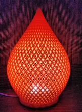 spirals2 pinshape lámpara noche mesa led lámparas 3d print model - Mito3D