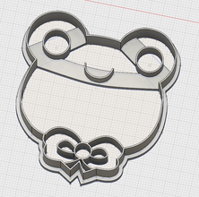 mignon grenouille l'emporte pinshape cutter cookie modèle 3d impression 3dprint 3d print model - Mito3D
