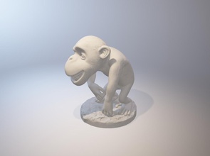 Schimpansen pinshape Tiere Afrika Schimpanse 3d print model - Mito3D