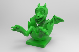 baby dragon pinshape dragon-egg 3d print model - Mito3D