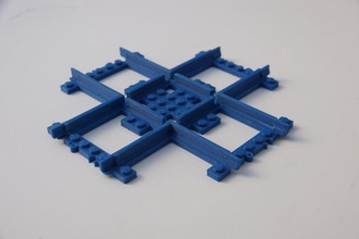 lego city Bahnübergang pinshape 3d design 3d print model - Mito3D