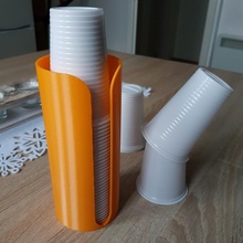 200ml plastic cup holder pinshape 3d-design 3d print model - Mito3D