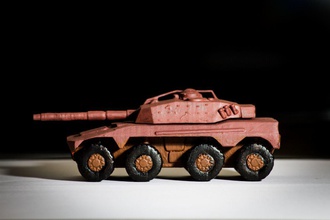 rooikat amourd car wargame pinshape miniatures games amoured-cars tanks wargames 6mm-wargame 3d print model - Mito3D