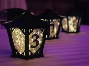japonês peça central lanternas casamento pinshape lithopane diodo emissor luz decorações chinês lanterna ásia lâmpada abajur evento festa centros mesa tabela números iluminada 3d print model - Mito3D