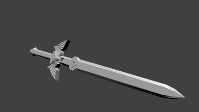 master sword pinshape mastersword master-sword video games zelda 3d print model - Mito3D