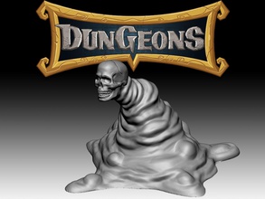 rocket pig games slimes oozes pinshape game-design-contest creature monster d&d dungeons-and-dragons dnd gaming tabletop rocket-pig-games rpg 3d print model - Mito3D