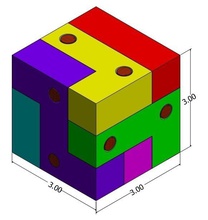 block pin puzzle pinshape block-pin-puzzle block-puzzle 3d-design 3d print model - Mito3D