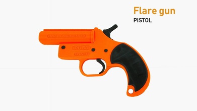 pubg flare gun prop pinshape Spiel design Wettbewerb flaregun Videospiele 3d print model - Mito3D