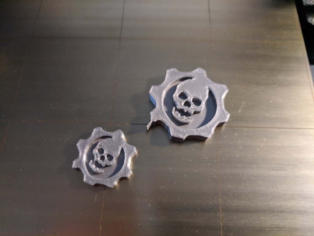 gears war logo pinshape 3d-design 3D print model - Mito3D