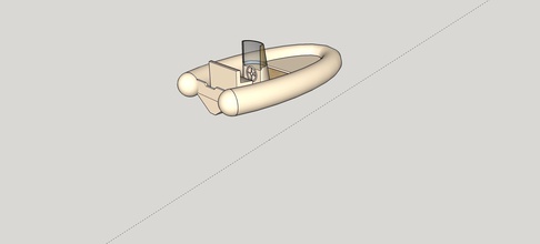 nervure rigide gonflable bateau pinshape gommone rib 3d print model - Mito3D